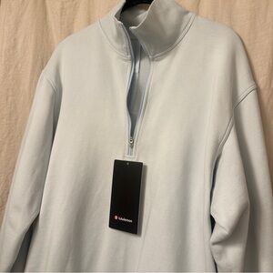 Lululemon Terry Half Zip - Light Blue